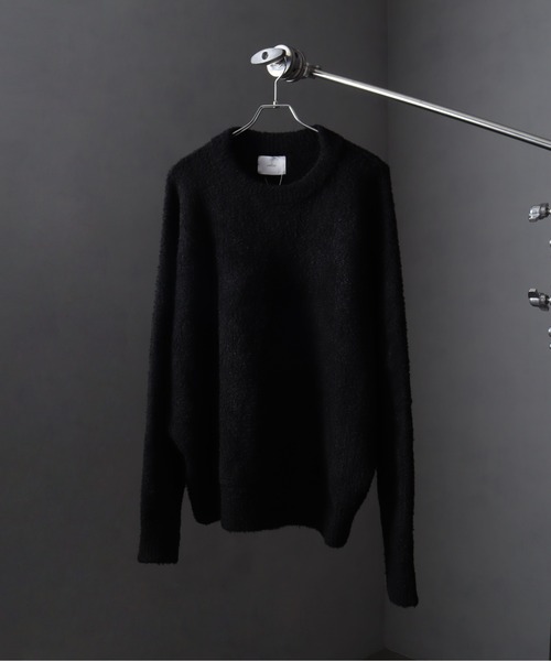 welise/ウェライズ】fluffy shaggy fur oversized dolman knit