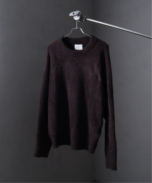 welise（ウェライズ）の「【welise/ウェライズ】fluffy shaggy fur oversized dolman knit/フラッフィーシャギーファー オーバードルマンニット（ニット/セーター・メンズ・ネイビー/ブラック/ホワイト/ブラック系その他/ブラウン系その他・S/M/L）」の9枚目の写真