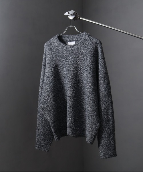 welise（ウェライズ）の「【welise/ウェライズ】fluffy shaggy fur oversized dolman knit/フラッフィーシャギーファー オーバードルマンニット（ニット/セーター・メンズ・ネイビー/ブラック/ホワイト/ブラック系その他/ブラウン系その他・S/M/L）」の8枚目の写真