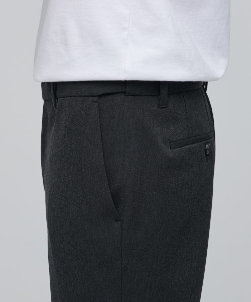 MUSINSA STANDARD（ムシンサスタンダード）の「セミブーツカット隠しバンディングスラックス[チャコールグレー]（スラックス・メンズ・その他・40/26/27/28/30）」の5枚目の写真