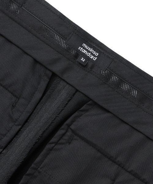 MUSINSA STANDARD（ムシンサスタンダード）の「セミブーツカット隠しバンディングスラックス[チャコールグレー]（スラックス・メンズ・その他・40/26/27/28/30）」の6枚目の写真