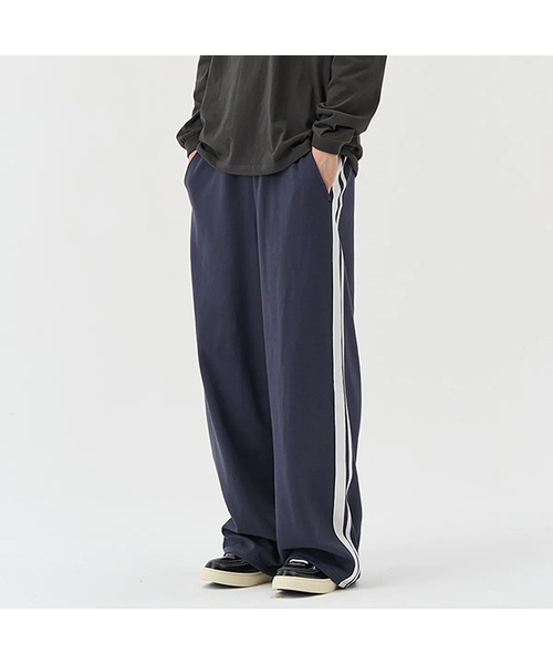 XERO（ゼロ）の「ダブルテープオーバースウェットパンツ（スウェットパンツ・メンズ・グレー/カーキ/ブラック/ネイビー・MEDIUM/LARGE）」の4枚目の写真