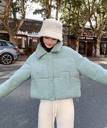 NANEA（ナネア）の「クロップド丈裾ドロストコーデュロイダウンジャケット（ダウンジャケット/コート）」