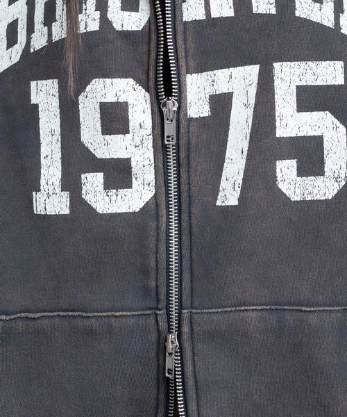 WEGO（ウィゴー）の「WEGO/【25年秋冬新作】裏起毛ファーフードBIGZIPパーカー（パーカー・レディース・杢グレー/ブラック系その他/スミクロ/ブラウン・FREE）」の10枚目の写真