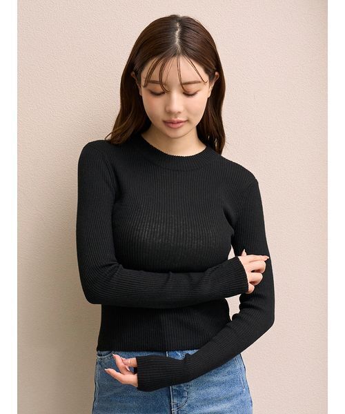 セール】オフショルレイヤードニットプルオーバー（ニット/セーター