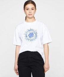 [ユニセックス]ロマンティックローズ半袖Tシャツ_ホワイト