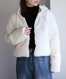 sin.ca（シンカ）の「フード付きファー切替中綿ブルゾン（ブルゾン・レディース）」