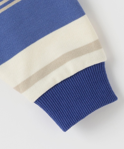 kladskap(クレードスコープ)の「恐竜ボーダートレーナー(スウェット・キッズ・グリーン/ブルー・90cm/100cm/110cm/120cm/130cm)」の7枚目の写真