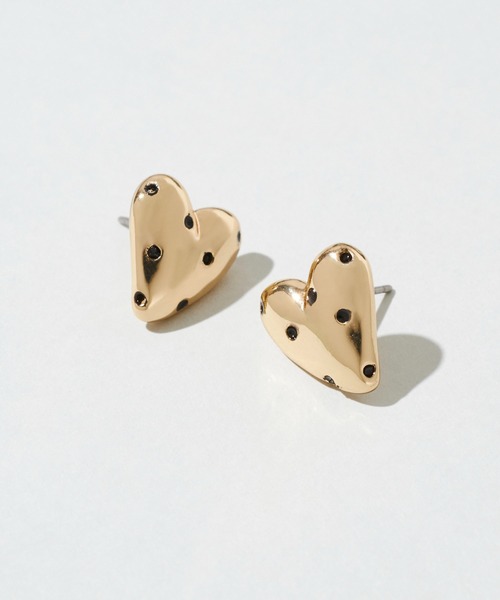GOLDY(ゴールディ)の「ドット ハート メタル ピアス(ピアス(両耳用)・レディース・ゴールド/シルバー系その他/ゴールド系その他/シルバー・FREE)」の5枚目の写真