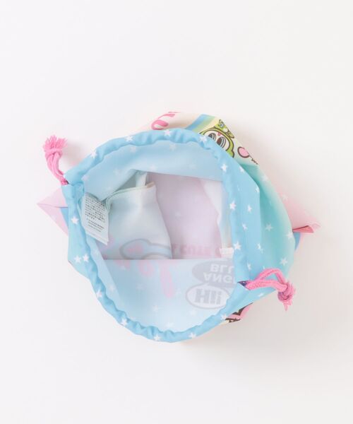 ANGEL BLUE(エンジェルブルー)の「エンジェルブルー 巾着M(ポーチ・キッズ・サックスブルー・ONE SIZE)」の4枚目の写真