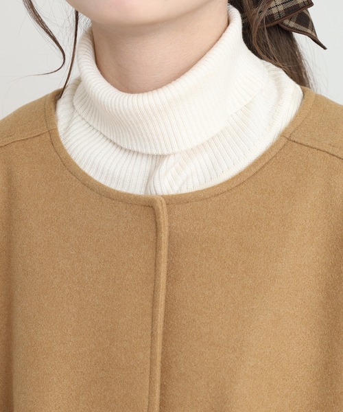 A.N.L(エーエヌエル レーベル)の「A.N.L フェイクウールブルゾン(ブルゾン・レディース・グレー/キャメル・38)」の5枚目の写真