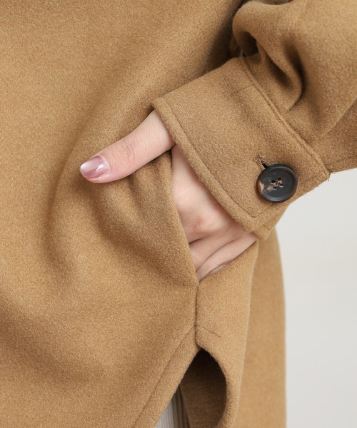 A.N.L(エーエヌエル レーベル)の「A.N.L フェイクウールブルゾン(ブルゾン・レディース・グレー/キャメル・38)」の7枚目の写真