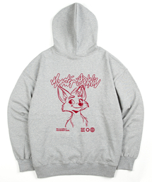 MONSTER REPUBLIC（モンスターリパブリック）の「スケッチラインフォックスレッドフードパーカーグレー_8240（パーカー）」