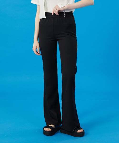 KOLEAT（コレット）の「クーリング冷蔵庫ロングスリムバンディングブーツカットスラックス[BLACK]ワイドラッパーズver.（スラックス・レディース・その他・FREE）」の5枚目の写真