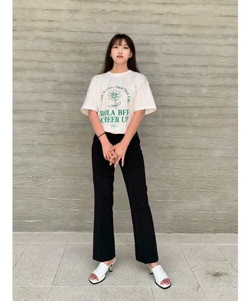 KOLEAT（コレット）の「クーリング冷蔵庫ロングスリムバンディングブーツカットスラックス[BLACK]ワイドラッパーズver.（スラックス・レディース・その他・FREE）」の6枚目の写真