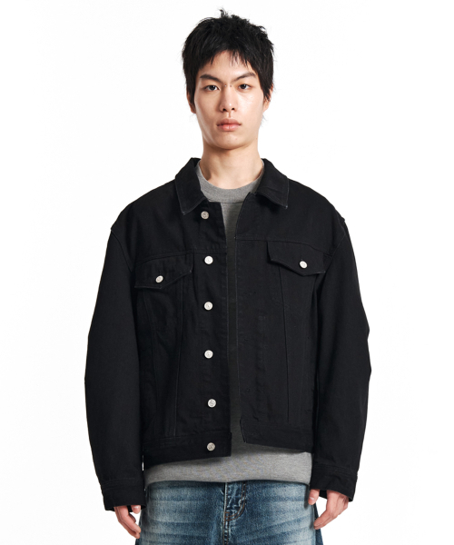 KICHUL(キチョル)の「STANDARD DARTS DENIM JACKET (BLACK)(デニムジャケット・メンズ・その他・SMALL/MEDIUM/LARGE)」の1枚目の写真