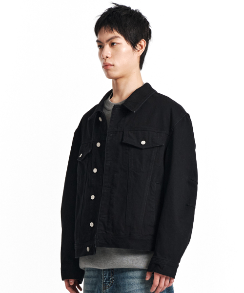 KICHUL(キチョル)の「STANDARD DARTS DENIM JACKET (BLACK)(デニムジャケット・メンズ・その他・SMALL/MEDIUM/LARGE)」の2枚目の写真