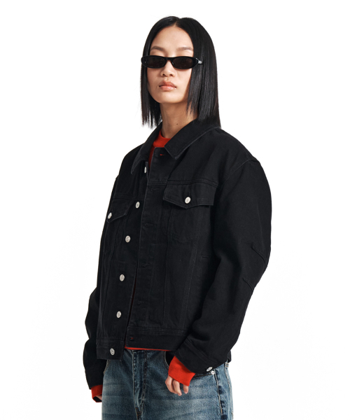 KICHUL(キチョル)の「STANDARD DARTS DENIM JACKET (BLACK)(デニムジャケット・メンズ・その他・SMALL/MEDIUM/LARGE)」の4枚目の写真