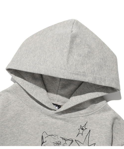 NICE GHOST CLUB(ナイスゴーストクラブ)の「NGC BOY HOODIE_GREY(NG2FFUM402A)(パーカー・レディース・グレー・SMALL/MEDIUM/LARGE)」の3枚目の写真