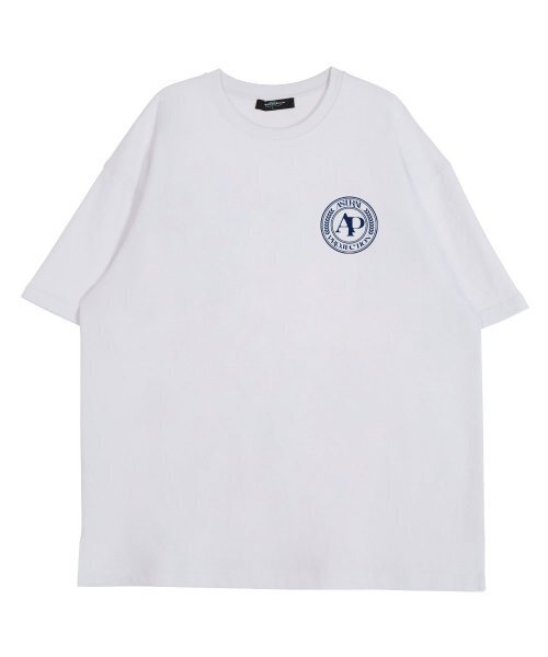 ASTRAL PROJECTION(アストラルプロジェクション)の「エイピースポーティエンブレムラウンドネック15番手コットン半袖Tシャツ_ホワイト(Tシャツ/カットソー・メンズ・その他・LARGE/X-LARGE)」の2枚目の写真