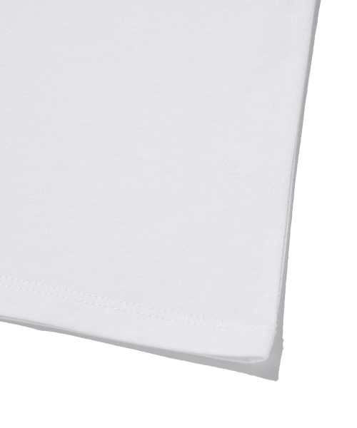 suade（スエード）の「CHECKERED CROSS CROP TEE [WHITE]（Tシャツ/カットソー・レディース・その他・FREE）」の6枚目の写真