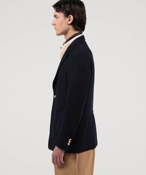 たくちゃん トゥモローランド 超高級 起毛フランネル テーラードジャケット TOMORROWLAND 「TOMORROWLAND」 テーラードジャケット L ダーク