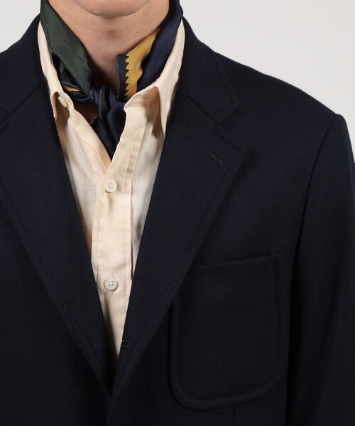 たくちゃん トゥモローランド 超高級 起毛フランネル テーラードジャケット TOMORROWLAND 「TOMORROWLAND」 テーラードジャケット L ダーク