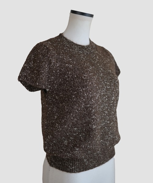 Marient（マリエント）の「ブークレショートスリーブKT（ニット/セーター・レディース・ライトグレー/ブラウン/ブラック・FREE）」の11枚目の写真