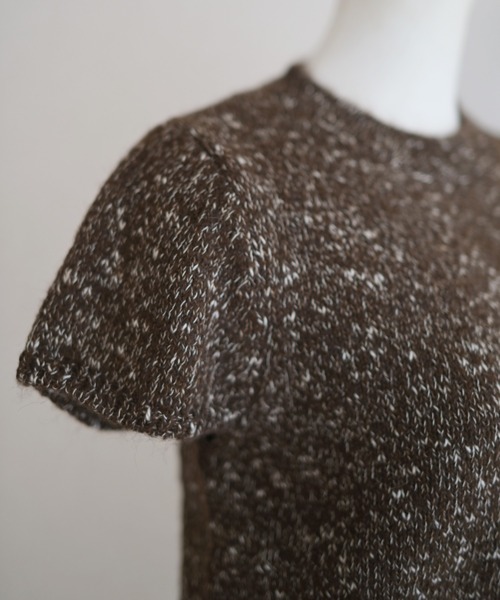 Marient（マリエント）の「ブークレショートスリーブKT（ニット/セーター・レディース・ライトグレー/ブラウン/ブラック・FREE）」の12枚目の写真