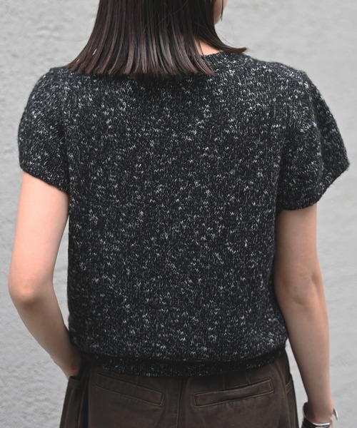 Marient（マリエント）の「ブークレショートスリーブKT（ニット/セーター・レディース・ライトグレー/ブラウン/ブラック・FREE）」の18枚目の写真