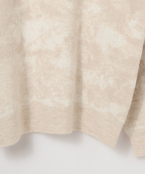 GLOBAL WORK(グローバルワーク)の「アブストラクトモールニット/581059(ニット/セーター・メンズ・アイボリー/ブラック×グレー・LARGE/MEDIUM/SMALL/X-LARGE)」の11枚目の写真