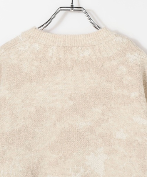 GLOBAL WORK(グローバルワーク)の「アブストラクトモールニット/581059(ニット/セーター・メンズ・アイボリー/ブラック×グレー・LARGE/MEDIUM/SMALL/X-LARGE)」の13枚目の写真