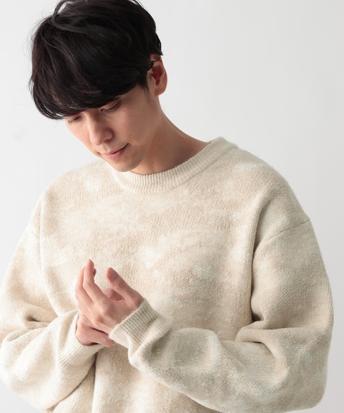 セール】アブストラクトモールニット/581059（ニット/セーター