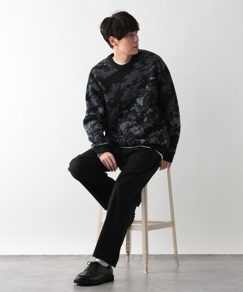 セール】アブストラクトモールニット/581059（ニット/セーター