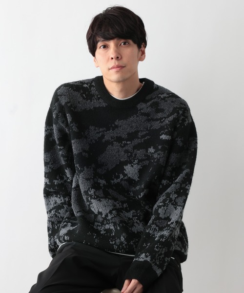 セール】アブストラクトモールニット/581059（ニット/セーター