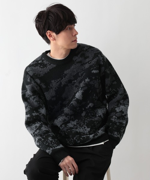 セール】アブストラクトモールニット/581059（ニット/セーター