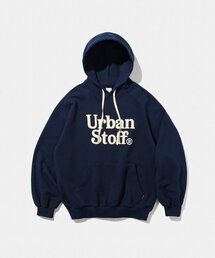 URBANSTOFF（アーバンストッフ）の「バブルロゴフードパーカー（ネイビー）（パーカー）」