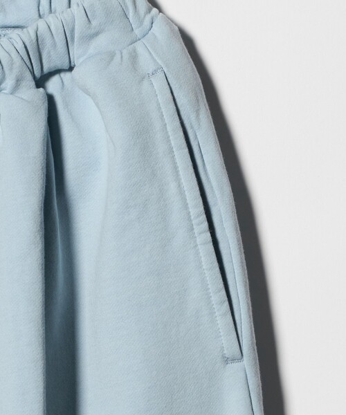 6(ロク)の「<6(ROKU)>コットンウラケ ギャザーパンツ 26SS(スウェットパンツ・レディース・ライトブルー・36/38)」の8枚目の写真