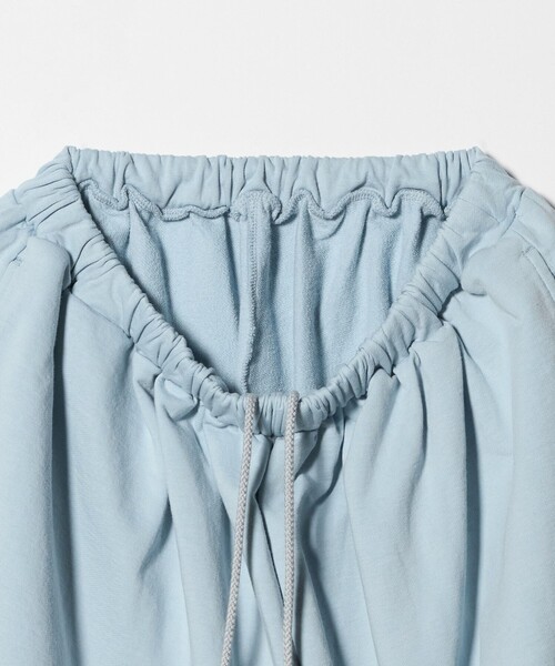 6(ロク)の「<6(ROKU)>コットンウラケ ギャザーパンツ 26SS(スウェットパンツ・レディース・ライトブルー・36/38)」の9枚目の写真