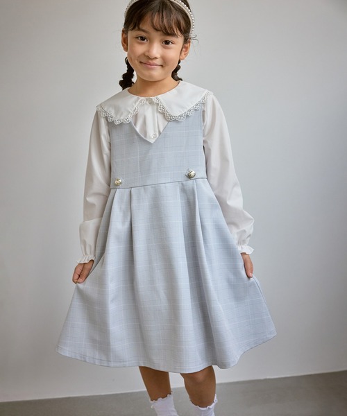 KIDS/キッズ】フレアタックジャンパースカート/セレモニー対応