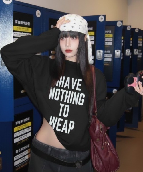 link lot(リンクロット)の「フロントロゴビッグロンT(Tシャツ/カットソー・レディース・ブラック/ホワイト・M/L)」の8枚目の写真