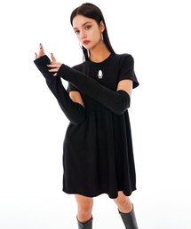 OTHER-worldly（アザーワールドリー）の「OW ウォーマースリーブワンピース [ブラックパールニット]（ワンピース）」