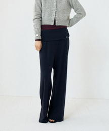 HOWUS（ホワス）の「SHIRRING FOLDING PANTS (NAVY)（スウェットパンツ）」