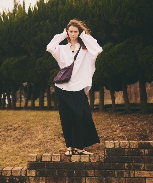 THE SHINZONE(ザ シンゾーン)の「THE SHINZONE/シンゾーン ストライプダディシャツ STRIPED DADDY SHIRT 26MMSBL01(シャツ/ブラウス・レディース・ピンク・FREE)」の12枚目の写真