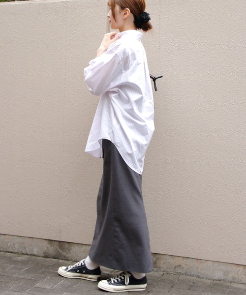 THE SHINZONE(ザ シンゾーン)の「THE SHINZONE/シンゾーン ストライプダディシャツ STRIPED DADDY SHIRT 26MMSBL01(シャツ/ブラウス・レディース・ピンク・FREE)」の9枚目の写真