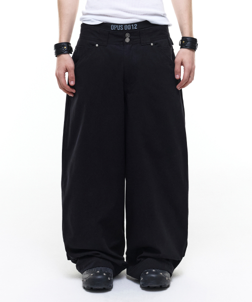 OPUS 0012(オーパス0012)の「Op. 08 MELTED COTTON PANTS BLACK(その他パンツ・レディース・その他・SMALL/MEDIUM/LARGE/X-SMALL)」の2枚目の写真