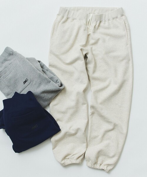 LOOPWHEELER（ループウィラー）の「【別注】LOOPWHEELER /  Athletic Sweat Pants（その他パンツ・メンズ・ライトグレー/ネイビー/ナチュラル・LARGE/SMALL/MEDIUM/X-LARGE）」の4枚目の写真