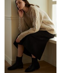 JUNECI（ジュネシ）の「エイラインロングスリムウールスカート（ダークブラウン）（スカート）」