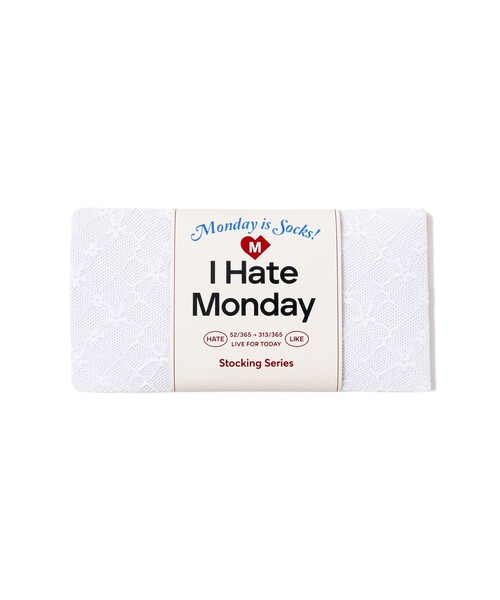 Ray BEAMS(レイビームス)の「I Hate Monday / Flower Jacquard Lace ストッキング(タイツ/ストッキング・レディース・ダークブラウン/レッド・ONE SIZE)」の3枚目の写真