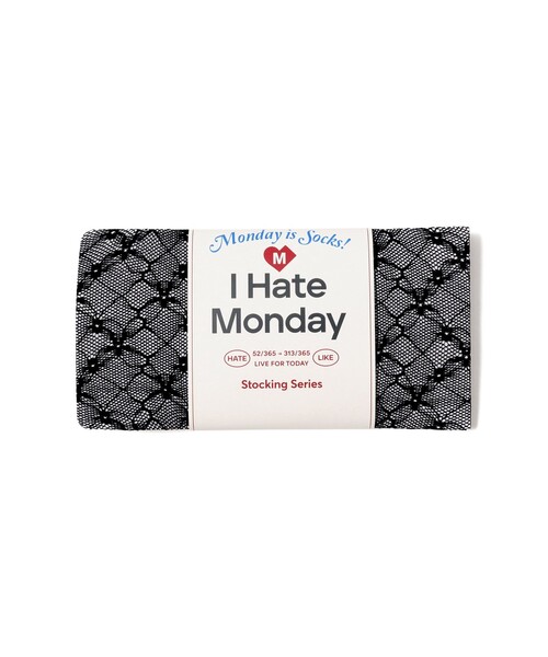 Ray BEAMS(レイビームス)の「I Hate Monday / Flower Jacquard Lace ストッキング(タイツ/ストッキング・レディース・ダークブラウン/レッド・ONE SIZE)」の4枚目の写真